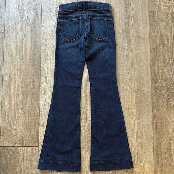 Vintage Y2K 00’s J Brand Dark Indigo Wash Low Rise Flare Jeans - Picture 6 of 7